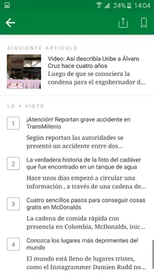 Publimetro Colombia android App screenshot 1