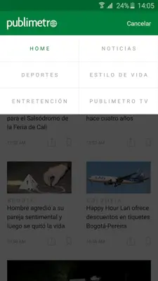 Publimetro Colombia android App screenshot 3